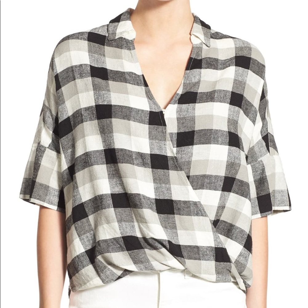 Madewell 'Courier' Drape Front Shirt